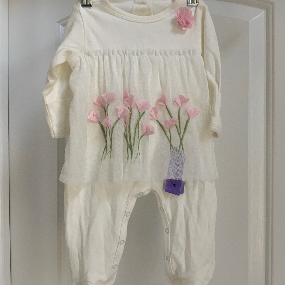 Biscotti baby girl clothes one piece jumper 6 month